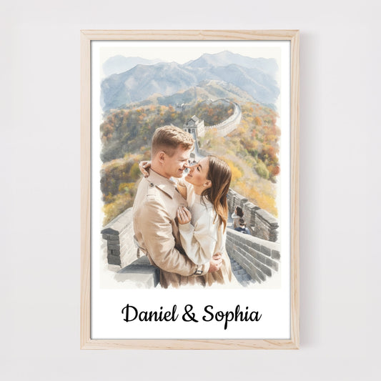 Custom Photo with AI Filter Poster